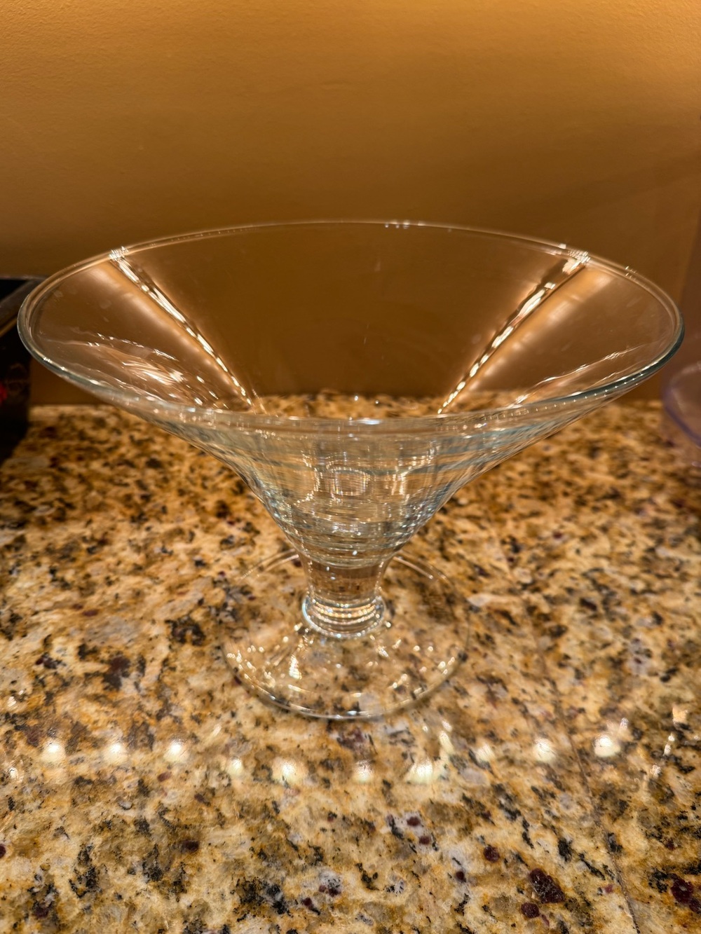 Southern Living Clear Glass Hand Blown in Brazil 🇧🇷 Martini Serving Bowl 8” Tall
